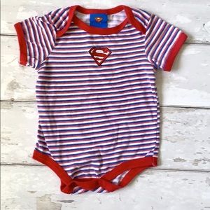 Superman Onesie Baby Boy 3-6m Red White Blue Superheroes DC Comics 3m 6m